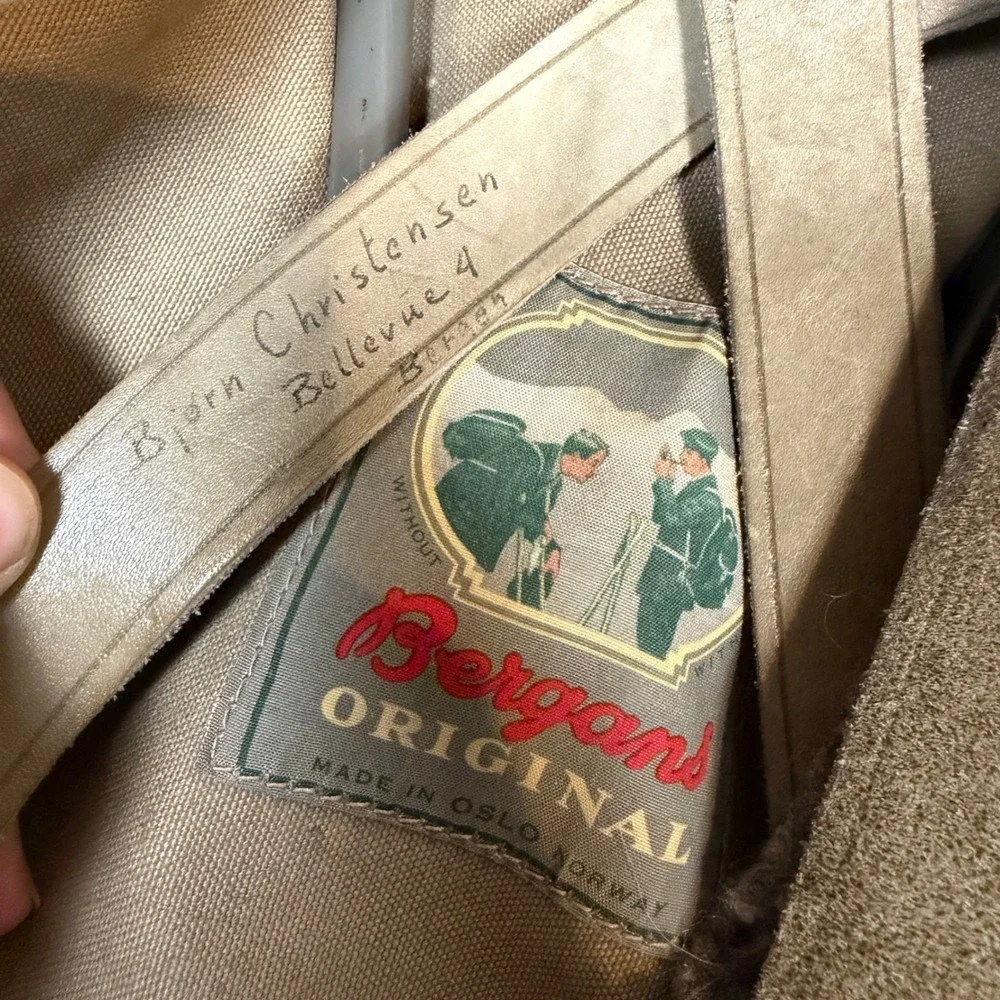 Vintage 60s Bergans Original Oslo Norway External Frame Canvas Rucksack Backpack